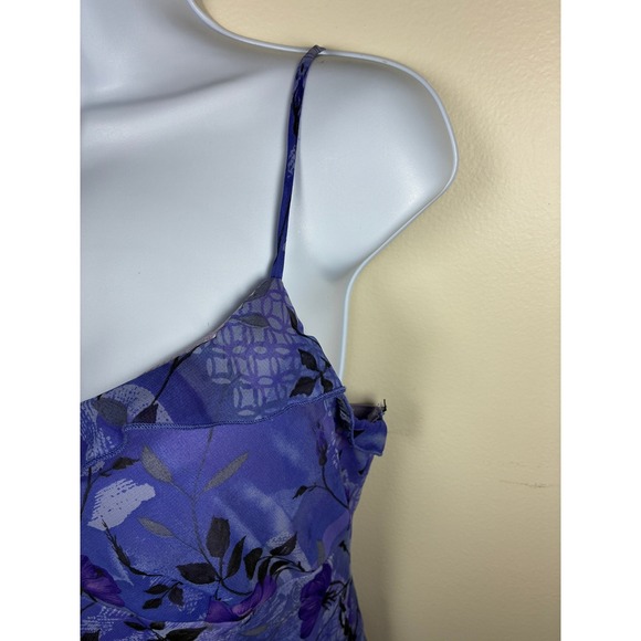 Vintage Y2K Babydoll Dress Purple Fairy Grunge Mermaid Romantic Glam Prom Gown - Picture 3 of 12